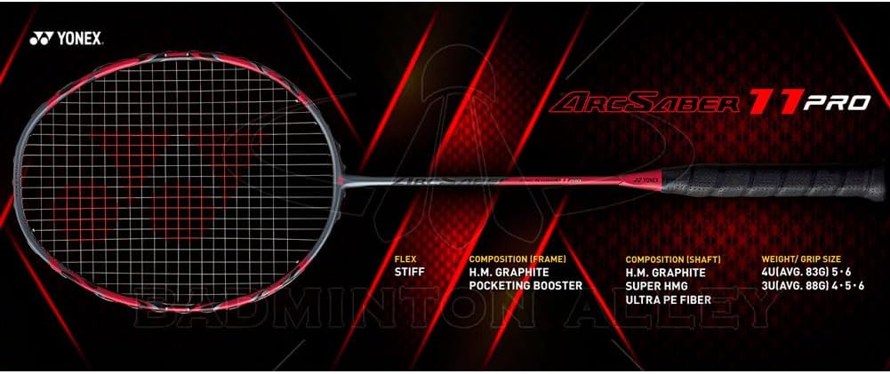 Yonex ArcSaber 11 Pro Badminton Racquet - Unstrung (4U,G5)