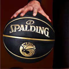 SPALDING CUBAL League Basketball - Size 7 PU Black Gold (77-568Y)