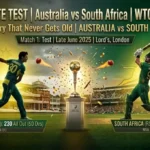 Australian men’s cricket team vs South Africa national cricket team match scorecard