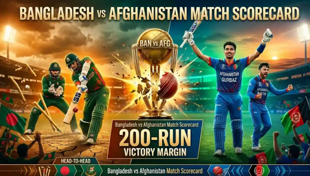 Bangladesh National Cricket Team vs Afghanistan National Cricket Team match scorecard