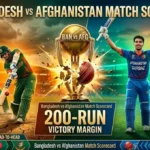 Bangladesh National Cricket Team vs Afghanistan National Cricket Team match scorecard