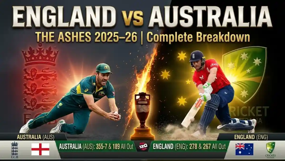 England cricket team vs Australian men's cricket team match scorecard