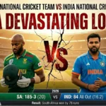 India national cricket team vs South Africa national cricket team match scorecard