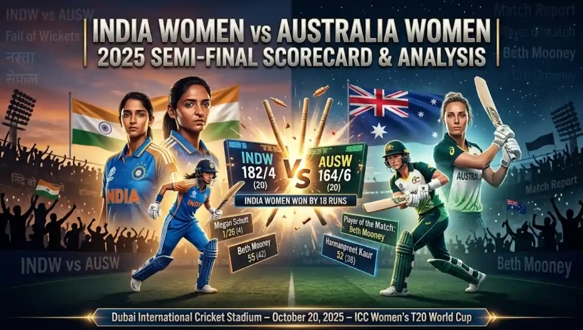 India women's national cricket team vs Australia women's national cricket team match scorecard