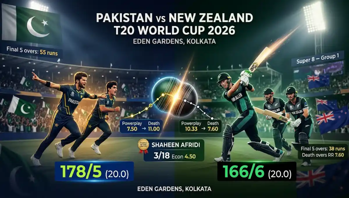 Pakistan national cricket team vs New Zealand national cricket team match scorecard