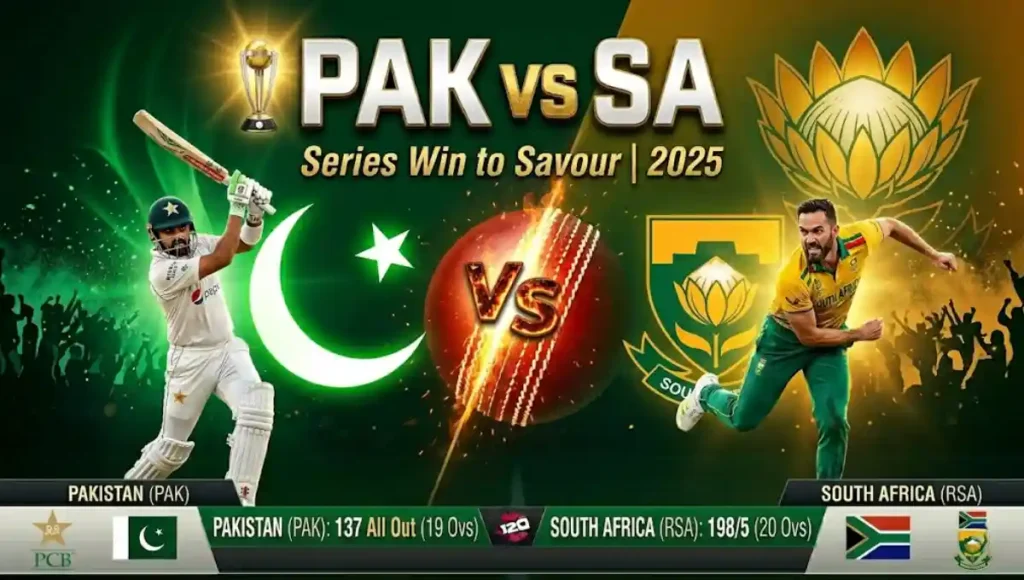 Pakistan national cricket team vs South Africa national cricket team match scorecard