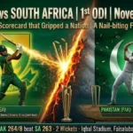 South Africa national cricket team vs Pakistan national cricket team match scorecard