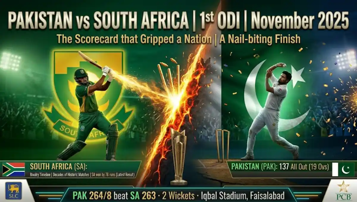 South Africa national cricket team vs Pakistan national cricket team match scorecard