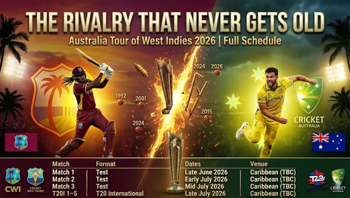 West Indies cricket team vs Australian men's cricket team match scorecard