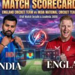 england cricket team vs india national cricket team match scorecard
