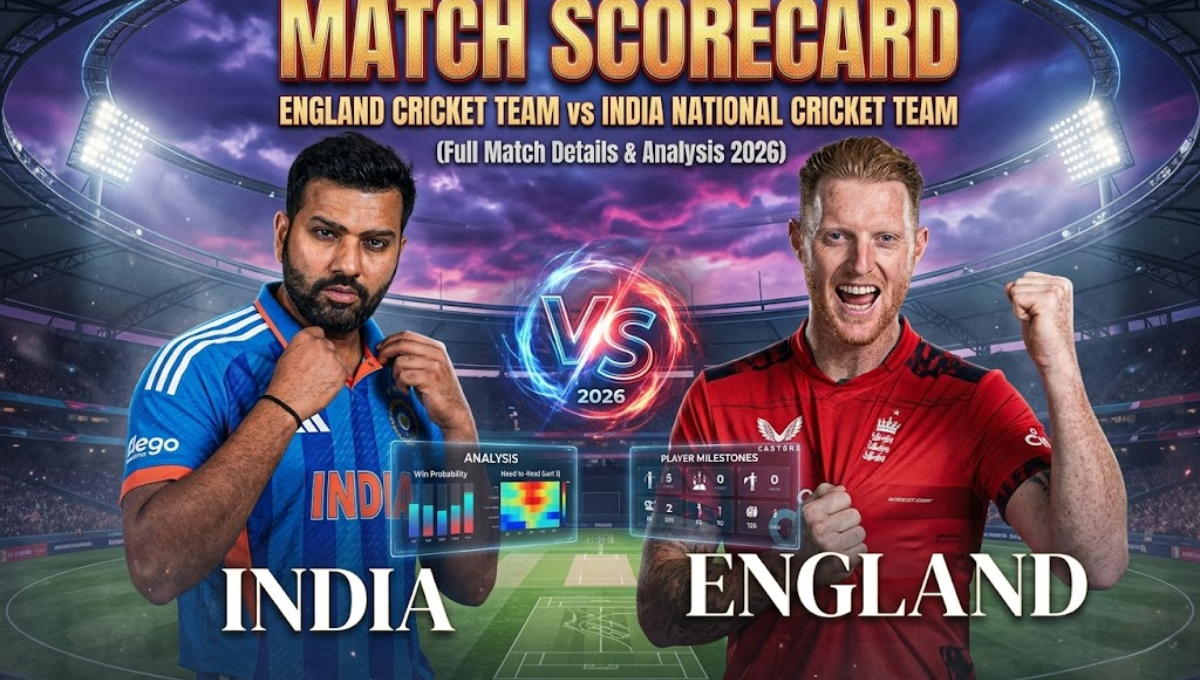 England Cricket Team vs India National Cricket Team Match Scorecard (Full Match Details & Analysis)