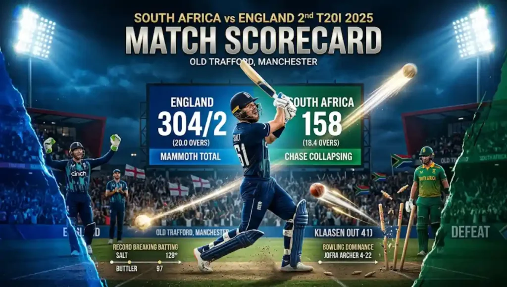 south africa national cricket team vs england cricket team match scorecard