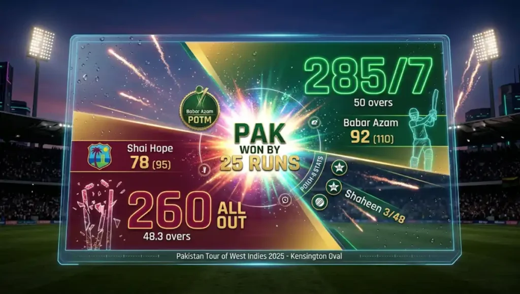 west indies cricket team vs pakistan national cricket team match scorecard