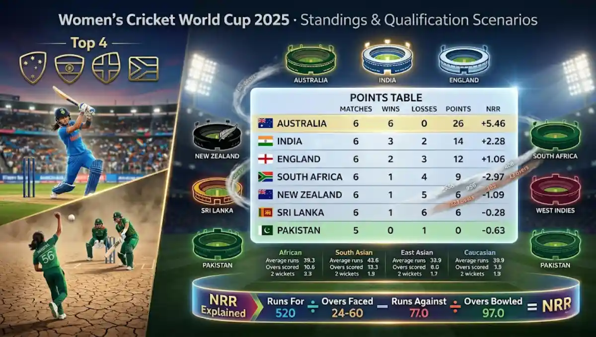 women's cricket World Cup standings