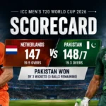 2026 Epic Netherlands vs Pakistan Scorecard Live