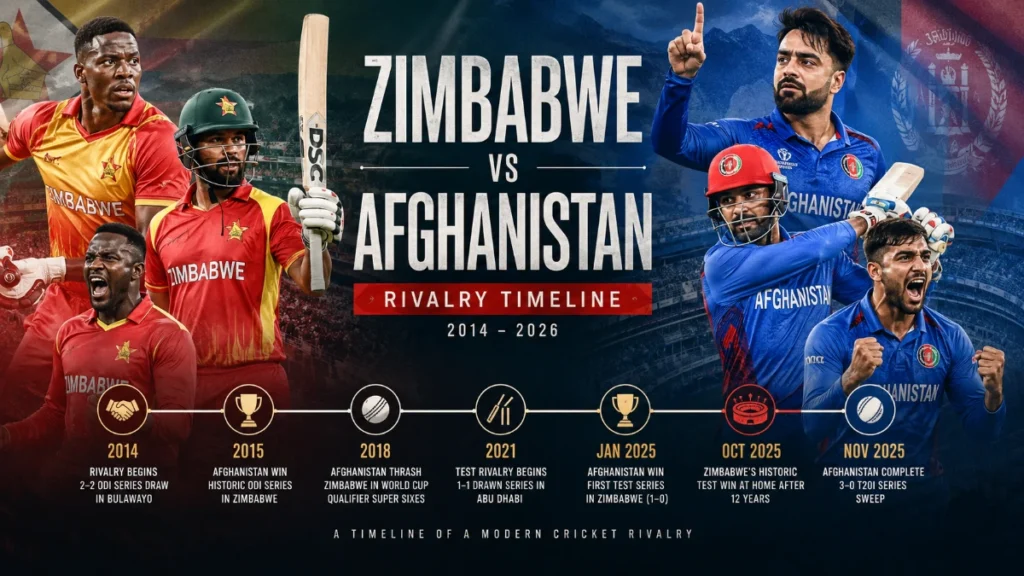 Zimbabwe vs Afghanistan Timeline