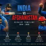 India vs Afghanistan Cricket Timeline