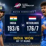 India vs Netherlands Scorecard