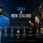 India vs New Zealand Timeline