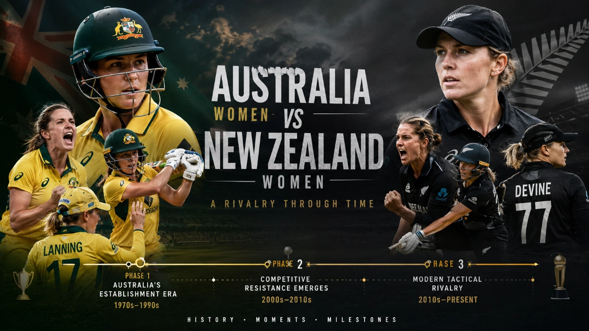 Australia Women's vs New Zealand Women's National Cricket Team Timeline
