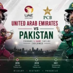 UAE vs Pakistan National Cricket Team Timeline