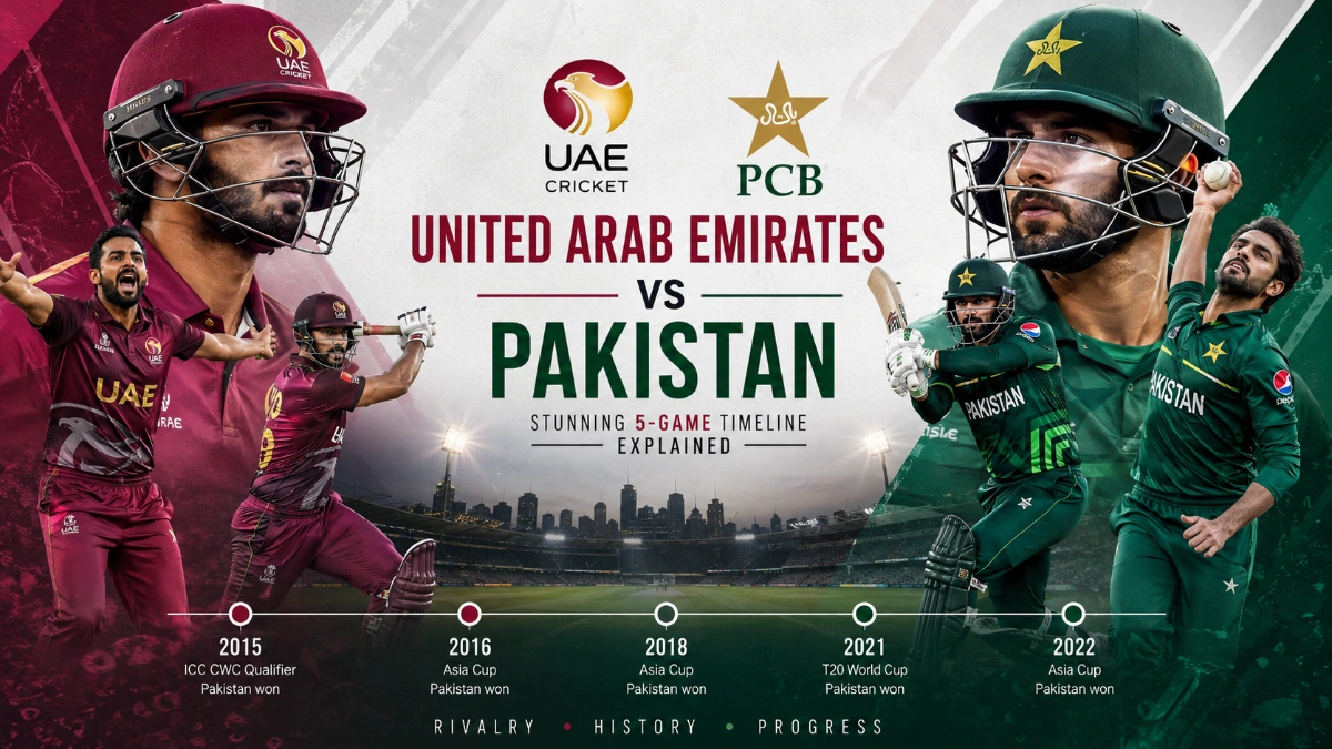 UAE vs Pakistan National Cricket Team Timeline