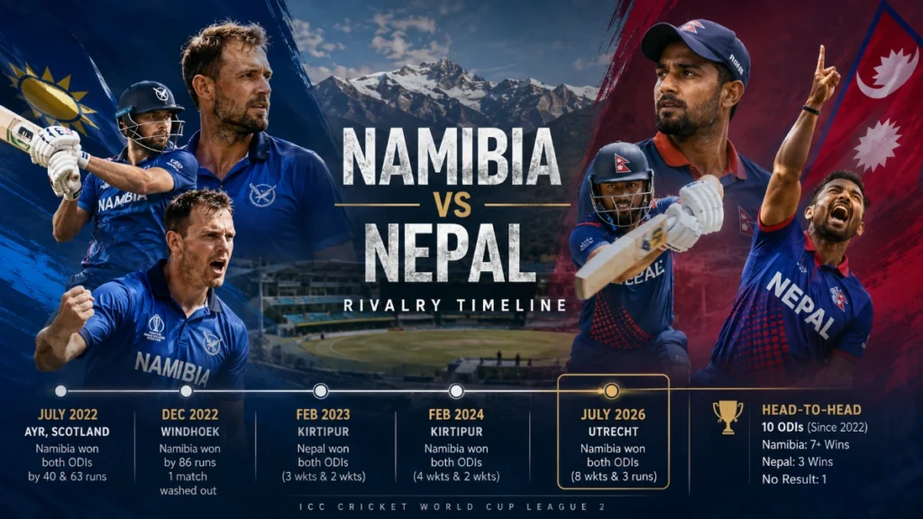 Namibia vs Nepal National Cricket Team Timeline