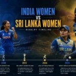 India Women's vs Sri Lanka Women's National Cricket Team Timeline