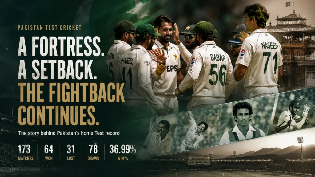 Pakistan National Cricket Team Home Test Record