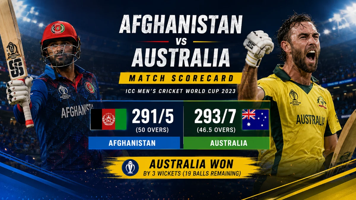 Afghanistan vs Australia Match Full Scorecard