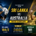 Sri Lanka vs Australia Match Scorecard 2026