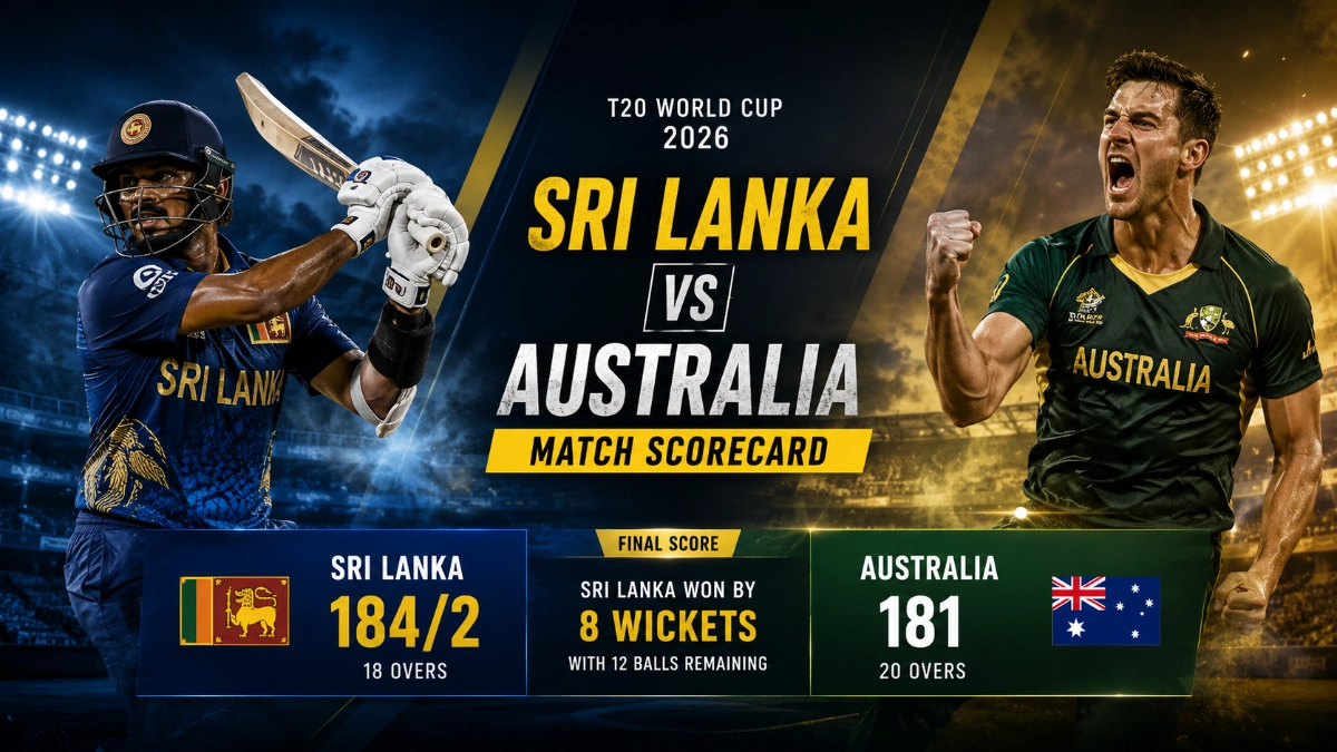 Sri Lanka vs Australia Match Scorecard 2026