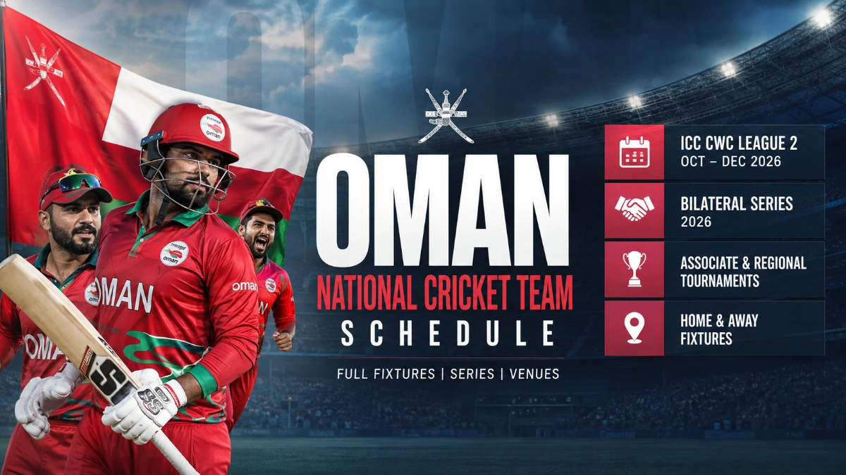 Oman National Cricket Team Schedule